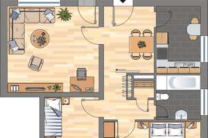 Renovierte 3-Zimmer-Wohnung in Hannover Mühlenberg – Leuschnerstraße 42, 30457 Mühlenberg, Hannover – Vorschaubild 2