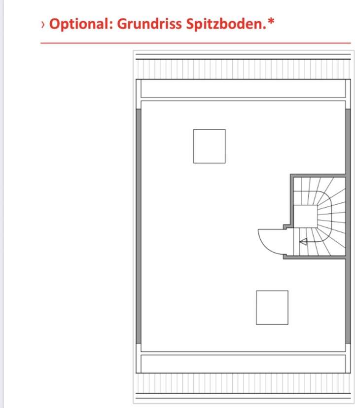 Ausbaureserve im Spitzboden