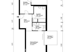  Frisch renovierte 2,5 Erdgeschosswohnung mit zwei Sonnenterrassen in der Villenkolonie – Die vollständige Adresse der Immobilie erhältst du vom Anbieter., 64297 Eberstadt, Darmstadt – Vorschaubild 2
