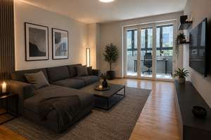 Energieoptimiertes Wohnen am Park: 3,0 -Zimmer-Wohnung mit Loggia – Die vollständige Adresse der Immobilie erhältst du vom Anbieter., 81373 Land in Sonne, München – Vorschaubild 2
