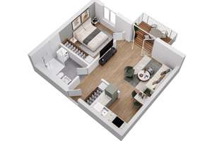 Charmante 2 Zimmer-Wohnung – Robert-Koch-Straße 37, 15569 Woltersdorf – Vorschaubild 3
