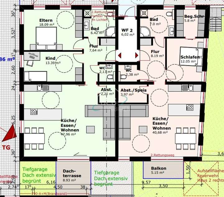 Erdgeschoss Gebäude 2