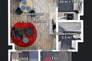 Möbliertes Design-Apartment in Bochum-City – ruhig, Balkon, WLAN – Die vollständige Adresse der Immobilie erhältst du vom Anbieter., 44787 Gleisdreieck, Bochum – Vorschaubild 13