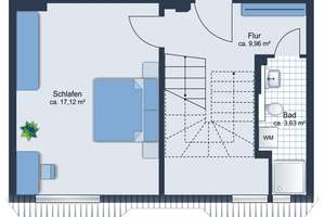 Südstadt mit einmaliger Dachterrasse: 4-Zimmer-Maisonettewohnung, zwei Bäder und Blick über Hannover – Lutherstraße 68, 30171 Südstadt, Hannover – Vorschaubild 2