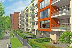 "Quartis Les Halles" in Düsseldorf-Pempelfort, helle 2-Raumwohnung mit Parkett und Südwestbalkon. – Schinkelstr. 63, 40211 Pempelfort, Düsseldorf – Vorschaubild 19