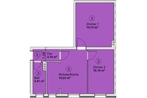 Kleine sanierte Wohnung für 1-2 Personen in Sackgasse – Ravensbrink 9a, 49082 Schölerberg, Osnabrück – Vorschaubild 11
