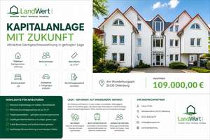 1,5 Zimmer Kapitalanlage im Wunderburgpark in Oldenburg.