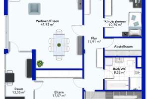 Großzügig. Gepflegt. Zentral. – 4-Zimmer-Wohnung mit Aufzug – Die vollständige Adresse der Immobilie erhältst du vom Anbieter., 54295 Mitte/Gartenfeld, Trier – Vorschaubild 2