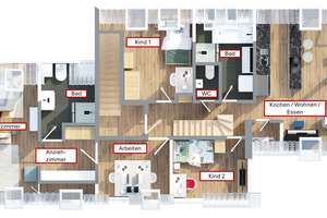 Penthouse 4,5 Zimmer mit Option für Einliegerwohnung (Vermietung / Kinder / Pflege) – Heimgartenstraße 11, 82110 Germering – Vorschaubild 17