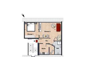 Dachgeschosswohnung mit Einbauküche in Wolfsburgs Höfen // DG Rechts – Ganghoferstr. 14, 38440 Stadtmitte (Ortsteil), Wolfsburg – Vorschaubild 5