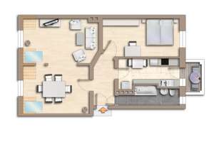 Charmante 2-3-Zimmer mit Südwest-Balkon, EBK, saniertem Badezimmer, Holzdielen etc. – 30165 Vahrenwald, Hannover – Vorschaubild 14