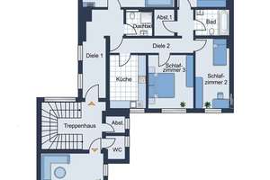 RESERVIERT!  Helle und großzügige Etagenwohnung mit zwei Nebenräumen in der Hammer Innenstadt! – Weststr. 11, 59065 Mitte, Hamm – Vorschaubild 15