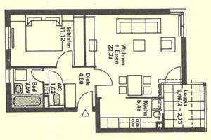 Ruhige 2-Zimmer-Wohnung nach Sanierung in Uni Hohenheim-Nähe – Karl-Eugen-Weg 6, 70599 Birkach-Süd, Stuttgart – Vorschaubild 9