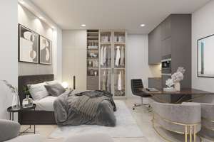 2-Zimmer Apartment barrierefrei mit Balkon komplett möbliert mit Küche im Zentrum Koblenz – Casinostraße 9-13, 56068 Altstadt, Koblenz – Vorschaubild 2