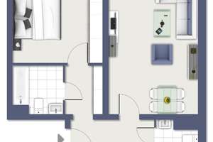 Sanierte 3-Zimmer-Wohnung mit 2 Balkonen in Fürth-Ronhof – Die vollständige Adresse der Immobilie erhältst du vom Anbieter., 90765 Ronhof, Kronach, Fürth – Vorschaubild 8