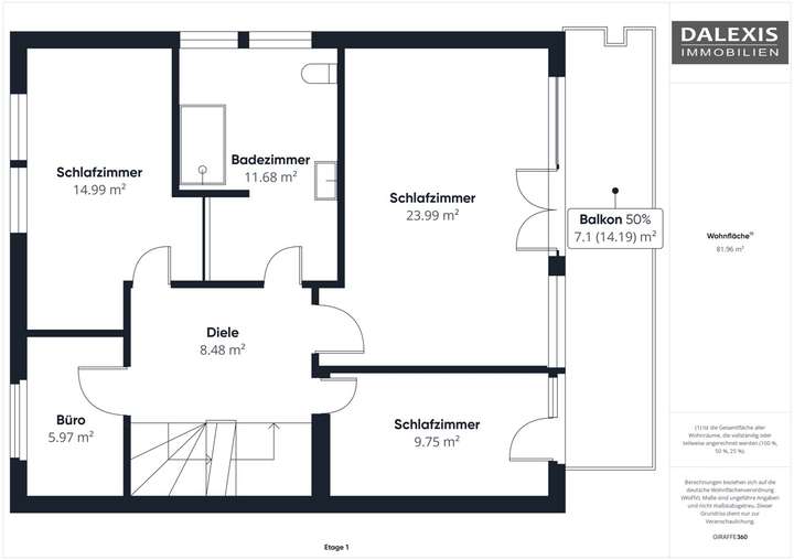 Grundriss Obergeschoss