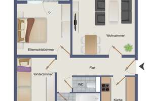 Tolle 3 Zimmer Wohnung mit Balkon und Autoabstellplatz zu verkaufen! – Die vollständige Adresse der Immobilie erhältst du vom Anbieter., 72766 Sondelfingen, Reutlingen – Vorschaubild 11