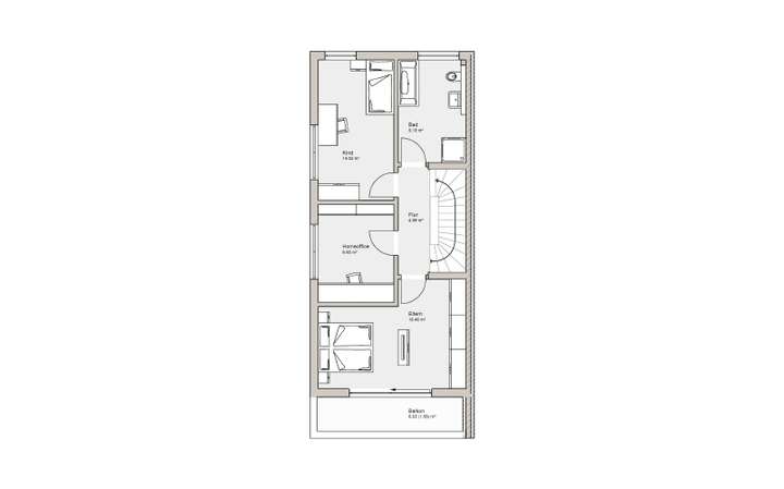 Grundriss Obergeschoss