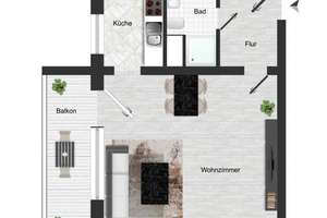 Singlewohnung am Irmateich – Helbersdorfer Str. 94f, 9120 Helbersdorf, Chemnitz – Vorschaubild 2