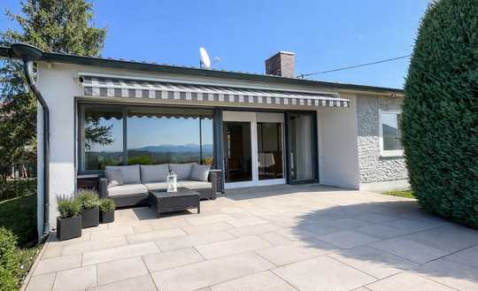 Attraktiver Bungalow mit traumhafter Aussicht – Großes Grundstück, unverbaubar und erweiterbar