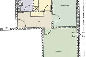 WG taugliche Wohnung mit 2 Zimmern in Leipzig Südvorstadt, mit Einbauküche und Balkon – Bernhard Göhring Straße 71, 4275 Südvorstadt, Leipzig – Vorschaubild 11
