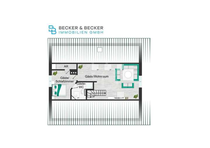 Grundriss Spitzboden