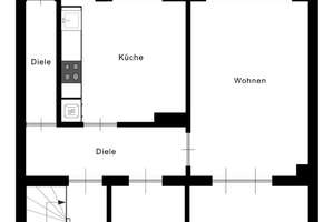 Schön geschnittene 3-Zimmer Altbauwohnung – Die vollständige Adresse der Immobilie erhältst du vom Anbieter., 40589 Holthausen, Düsseldorf – Vorschaubild 1