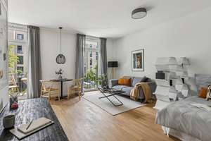 Work-Life-Balance – Stylish studio in a thriving city quarter