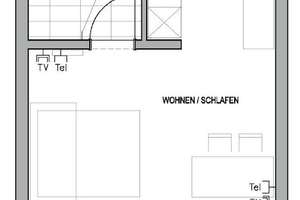 Terrasse inklusive: 1-Zi-Wohnung auf 41 m² im SENS – 40477 Pempelfort, Düsseldorf – Vorschaubild 4