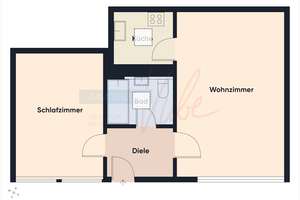 IMMO KUBE! Lichtdurchflutete 2 Zimmerwohnung in Fürth mit Lichtkuppeln, Keller und Tiefgarage – Die vollständige Adresse der Immobilie erhältst du vom Anbieter., 90762 Altstadt, Innenstadt, Fürth – Vorschaubild 9