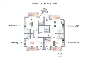 Modernes Single-Apartment in Toplage Kiel-Schrevenpark – Kiel – Vorschaubild 12