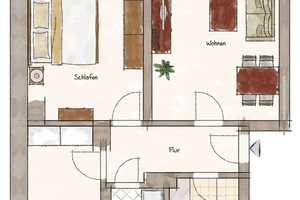 3-Raumwohnung mit Balkon und Dusche in Siegmar – Sterzelstraße 15, 9117 Chemnitz – Vorschaubild 2