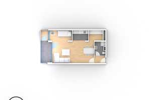 1 Zimmer-Küche-Bad Wohnung mit Wintergarten und Balkon ab 01.08.2024 – Gelsenkirchen – Vorschaubild 11