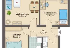 Erstbezug! Renovierte 3-Zimmer-Wohnung mit Dusche und Balkon in Bremerhaven-Lehe – Fritz-Reuter-Straße 37, 27568 Lehe, Bremerhaven – Vorschaubild 10