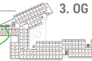 Wohnen auf Zeit! Komplett möbliertes 1-Zi.-Apartment im "Turm" eines eleganten Apartmenthauses! – Nagahama-Allee 76, 86153 Am Schäfflerbach, Augsburg – Vorschaubild 18
