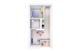 Neubau | Moderne 2 Zimmer-Wohnung – *Erstbezug ab 01.09.2026* ROLLSTUHLGERECHTE WOHNUNG - WE30 – Berliner Str. 43, 38104 Wabe-Schunter-Beberbach, Braunschweig – Vorschaubild 5