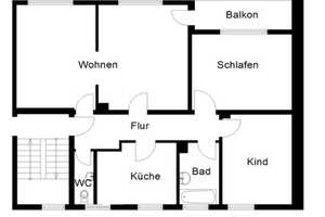 " 4 ZIMMER WOHNUNG MIT BALKON" – Voltastraße 10, 91056 Erlangen – Vorschaubild 2
