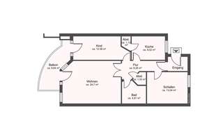 Findorff-Weidedamm: vermietete 3-Zimmerwohnung mit Balkon und Tiefgaragenstellplatz – Die vollständige Adresse der Immobilie erhältst du vom Anbieter., 28215 Weidedamm, Bremen – Vorschaubild 11