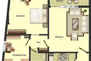 3-Zimmer-Wohnung in Bocholt Bocholt – Lübecker Straße 37, 46397 Bocholt – Vorschaubild 2