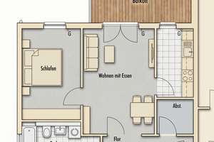 Helle 2,5-Raum-Wohnung mit Balkon & Einbauküche *vermietet* – Limbacher Straße 117, 9119 Altendorf, Chemnitz – Vorschaubild 14