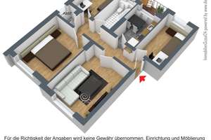 4 Zimmer Wohnung mit Balkon - direkt neben der Kleingartenanlage (E0192) – Hovener Kamp 11, 41066 Bettrath-Hoven, Mönchengladbach – Vorschaubild 9