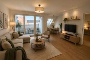 Moderne 4-Zimmer-Dachgeschosswohnung mit sonniger Loggia in Stuttgart-Zuffenhausen!