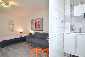 Modern möbliertes 1-Zimmer-Apartment mit W-LAN nahe der Nürnberger Innenstadt – Die vollständige Adresse der Immobilie erhältst du vom Anbieter., 90429 Gostenhof, Nürnberg – Vorschaubild 8