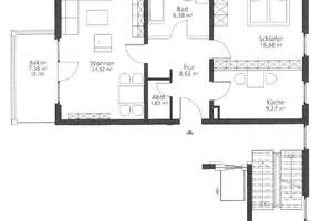 Magdeburg - großzügige 2-Raum-Balkonwohnung mit Wannenbad, Lift und Stellplatzoption – Große Diesdorfer Straße 45c, 39110 Stadtfeld Ost, Magdeburg – Vorschaubild 3
