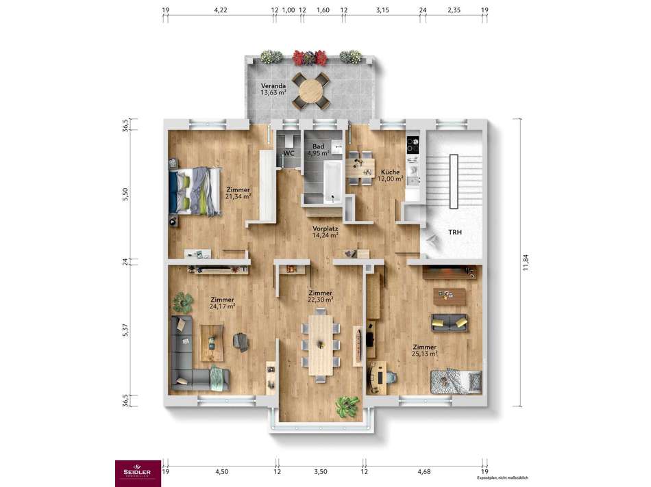 Illustrierter Grundriss inkl. 