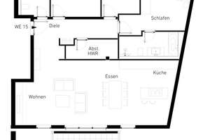 4-Zimmer-Wohnung im Loft-Style mit Bad en Suite, Balkon und TG-Stellplatz in Düsseldorf Volmerswerth – 40221 Bilk, Düsseldorf – Vorschaubild 14