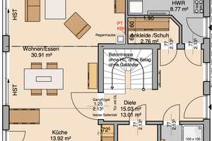 Modernes Einfamilienhaus mit Doppelgarage in Magdeburg Diesdorf – Minzeweg 19, 39110 Diesdorf, Magdeburg – Vorschaubild 4