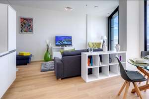 Möbliert: Premium wohnen im FRIENDS Tower – Die vollständige Adresse der Immobilie erhältst du vom Anbieter., 80639 Nymphenburg, München – Vorschaubild 1