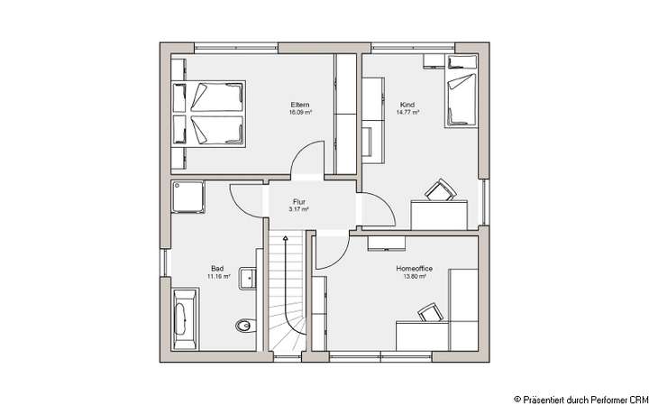 Grundriss Obergeschoss