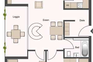 3,5-bis 4-Zi.-Galerie-ETW - Außergewöhnlich Wohnen in ruhiger Lage von Stuttgart-Möhringen – Die vollständige Adresse der Immobilie erhältst du vom Anbieter., 70567 Möhringen-Ost, Stuttgart – Vorschaubild 12